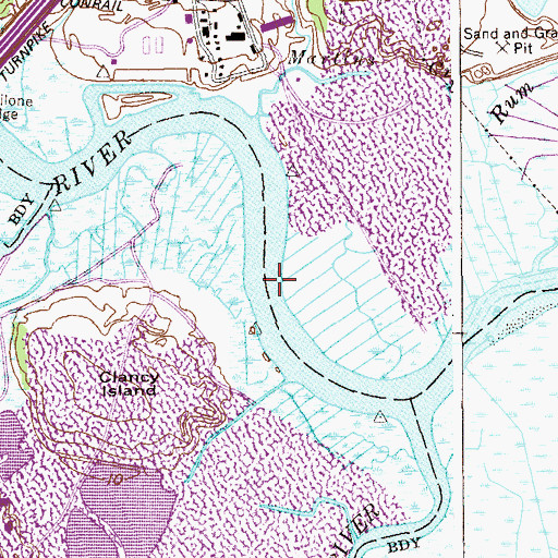 Topographic Map of Rocky Reach, NJ