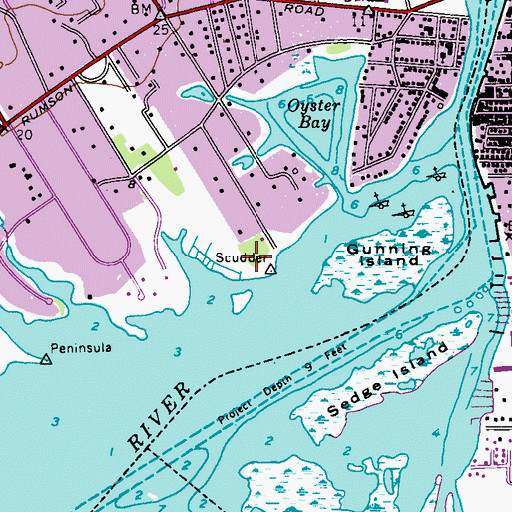 Topographic Map of Waterloo, NJ