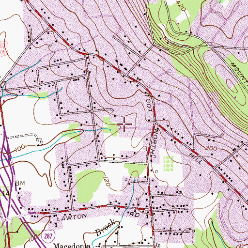 Topographic Map of Green Knoll, NJ