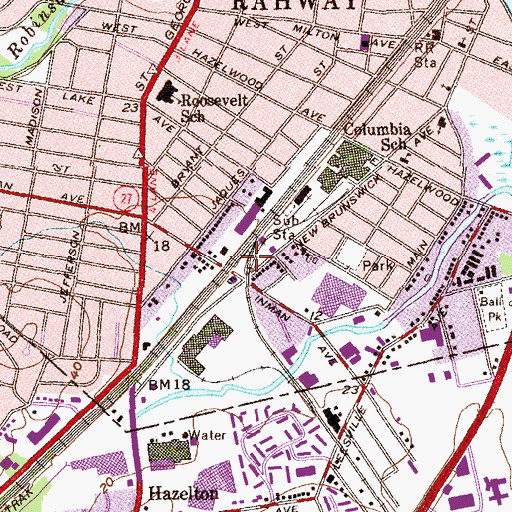 Topographic Map of Perth Amboy Junction, NJ