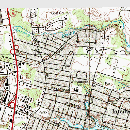 Topographic Map of West Deal, NJ
