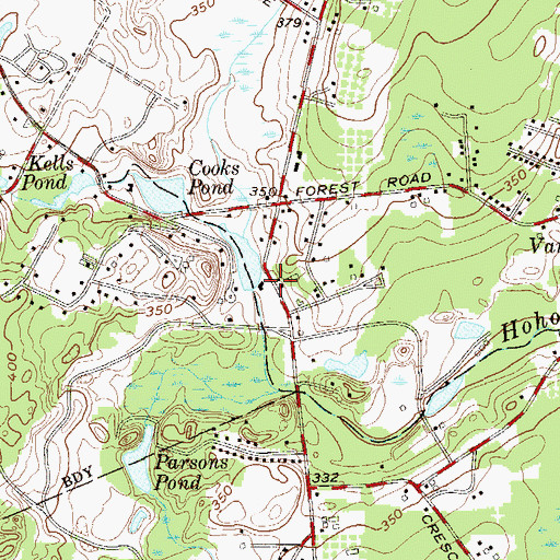 Topographic Map of Ackermans Mills, NJ