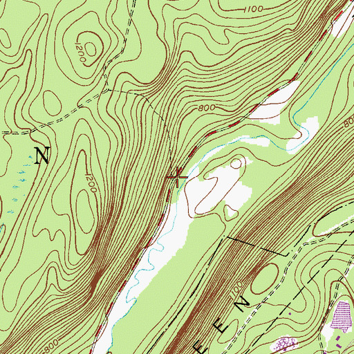 Topographic Map of Lower Longwood, NJ