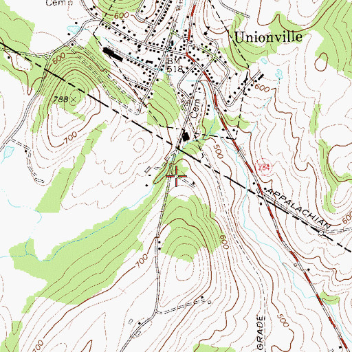 Topographic Map of Hanford, NJ