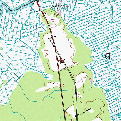 Topographic Map of Johnsontown, NJ
