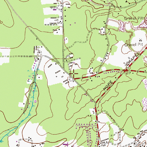 Topographic Map of The Alligator, NJ