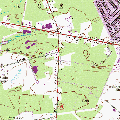 Topographic Map of Robanna, NJ