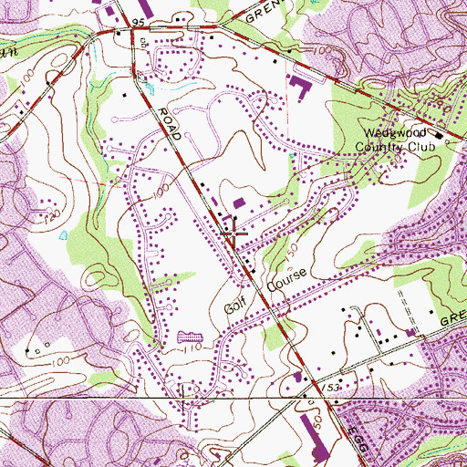 Topographic Map of Creesville, NJ