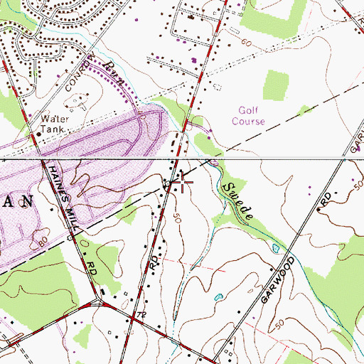 Topographic Map of Chesterville, NJ