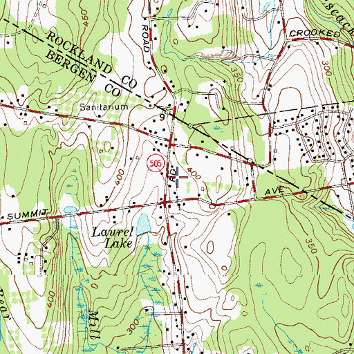 Topographic Map of Upper Montvale, NJ