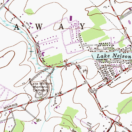 Topographic Map of Randolphville, NJ