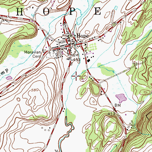 Topographic Map of Trout Brook, NJ