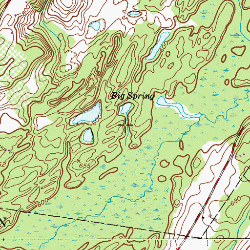 Topographic Map of Whittingham Fish and Wildlife Management Area, NJ