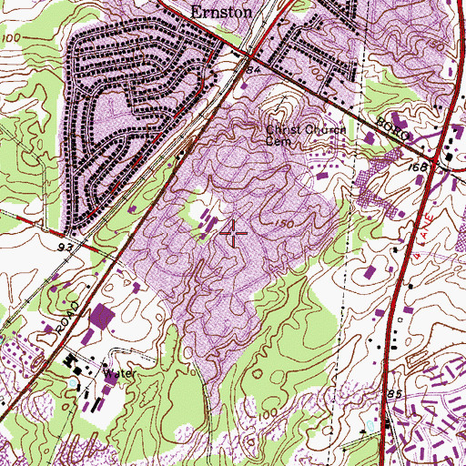 Topographic Map of Madison Park, NJ