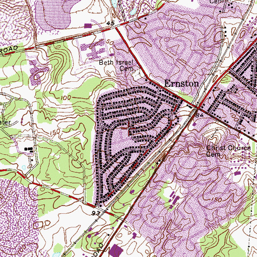 Topographic Map of Laurel Park, NJ