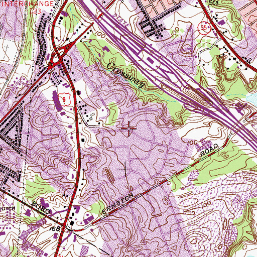Topographic Map of Sayre Woods, NJ