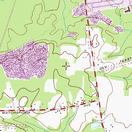 Topographic Map of Shore Road Estates, NJ