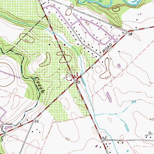 Topographic Map of Lippincotts Corner, NJ