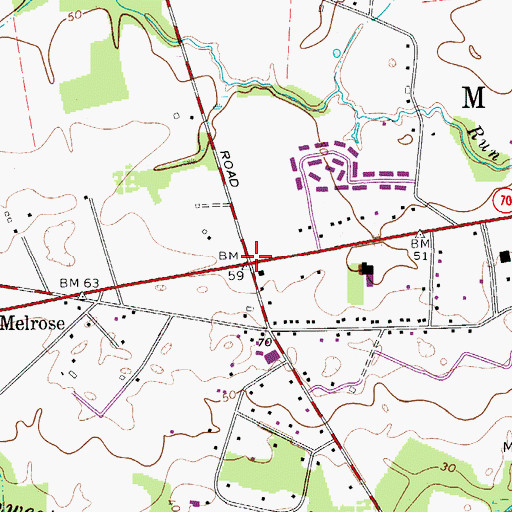 Topographic Map of Shinntown, NJ