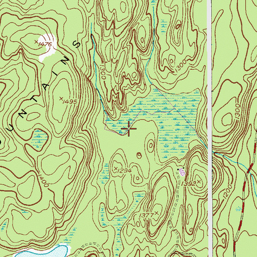 Topographic Map of Hamburg Mountain Wildlife Management Area, NJ