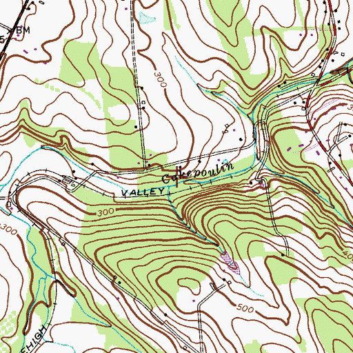 Topographic Map of Capoolong Wildlife Management Area, NJ