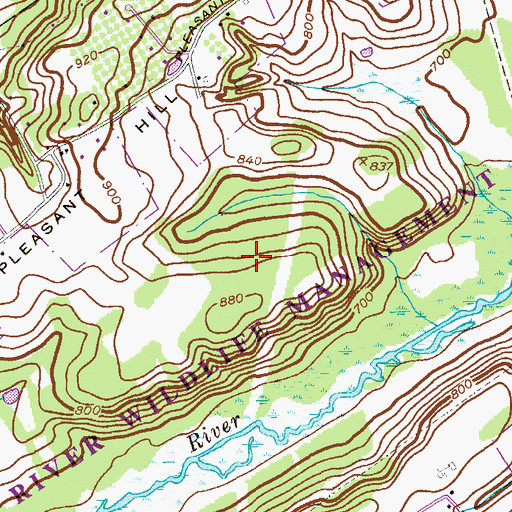 Topographic Map of Black River Wildlife Management Area, NJ