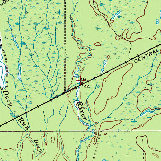 Topographic Map of Hampton Station, NJ