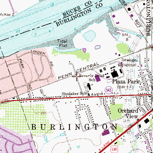 Topographic Map of Shedaker Station, NJ