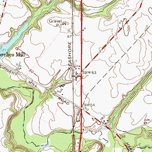 Topographic Map of Harrisonville Station, NJ