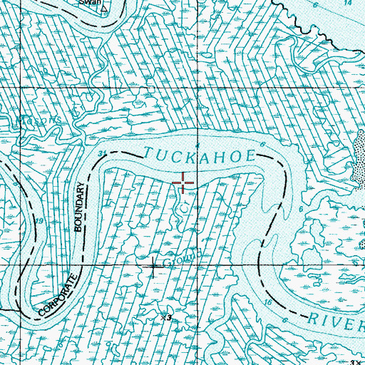 Topographic Map of Ground Creek, NJ