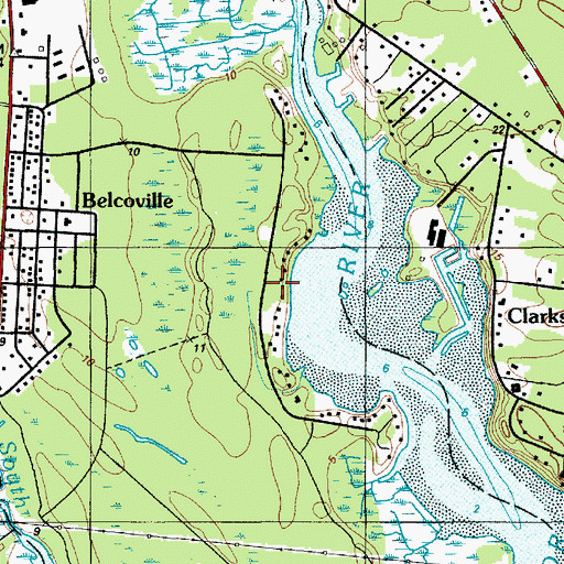 Topographic Map of High Bank Landing, NJ