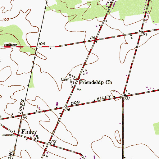 Topographic Map of Friendship, NJ