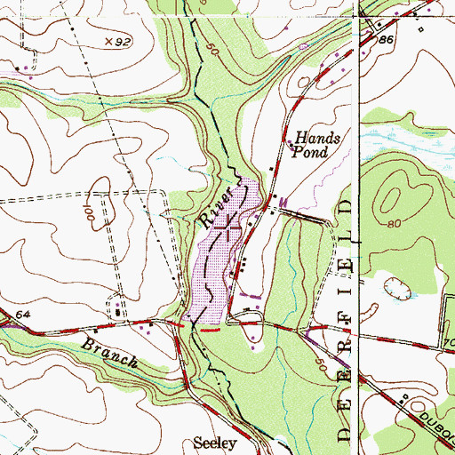 Topographic Map of Seeley Pond, NJ