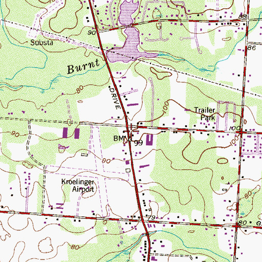 Topographic Map of Forest Grove, NJ