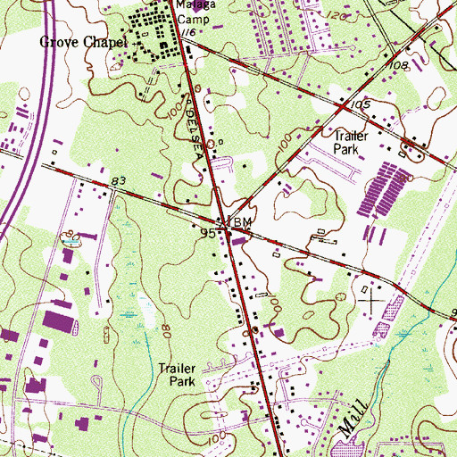Topographic Map of Pleasantville, NJ