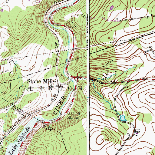 Topographic Map of Readingsburg, NJ