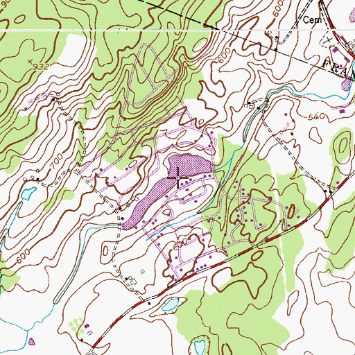 Topographic Map of Clearview Lake, NJ