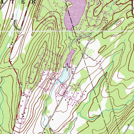 Topographic Map of Lower Crandon Lake, NJ