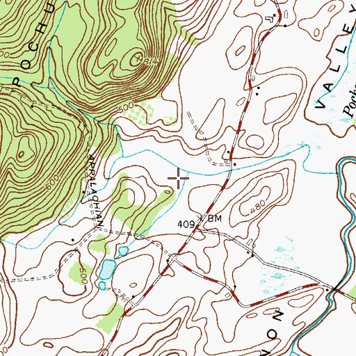 Topographic Map of Vernon Valley Lake, NJ