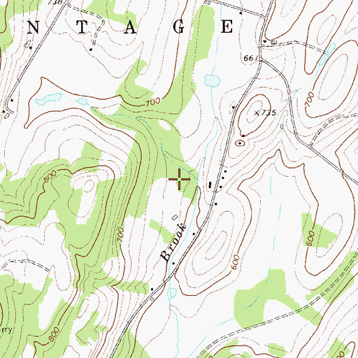 Topographic Map of Van Syckles, NJ