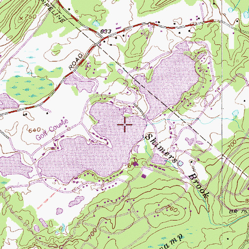 Topographic Map of Holiday Lake, NJ