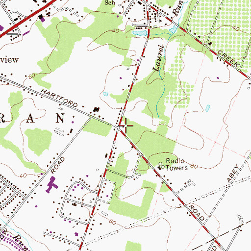 Topographic Map of Skin Corner, NJ