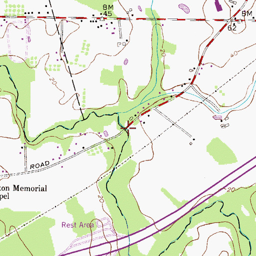 Topographic Map of Suttons Bridge, NJ