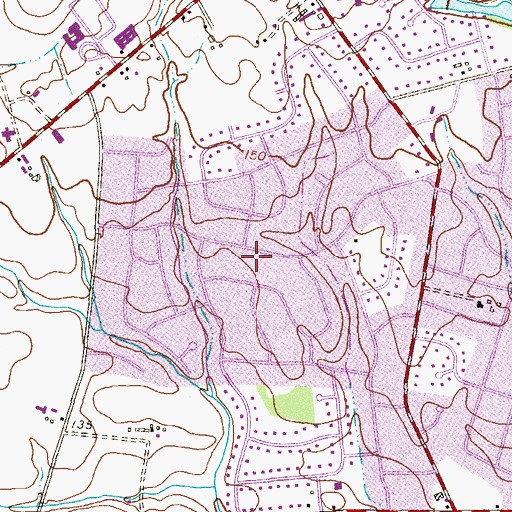 Topographic Map of Stonehurst West, NJ