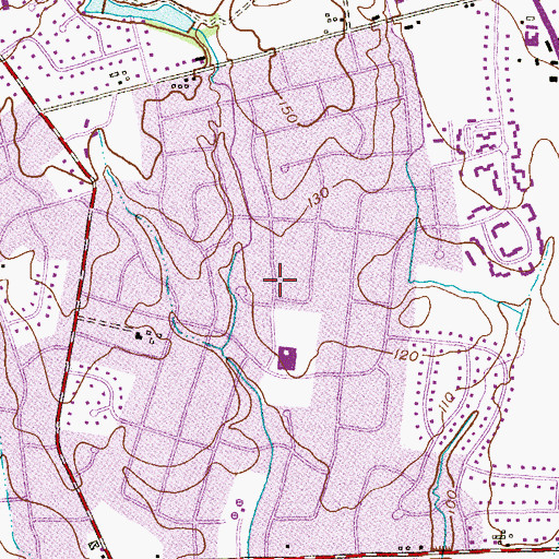 Topographic Map of Stonehurst East, NJ