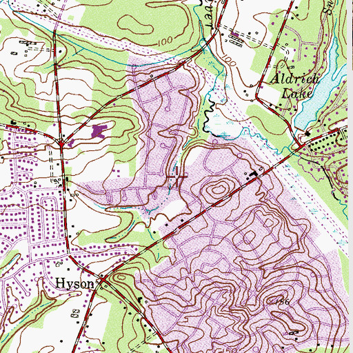 Topographic Map of Edgewood Park, NJ