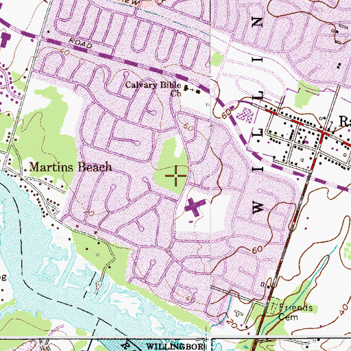 Topographic Map of Twin Hill Park, NJ