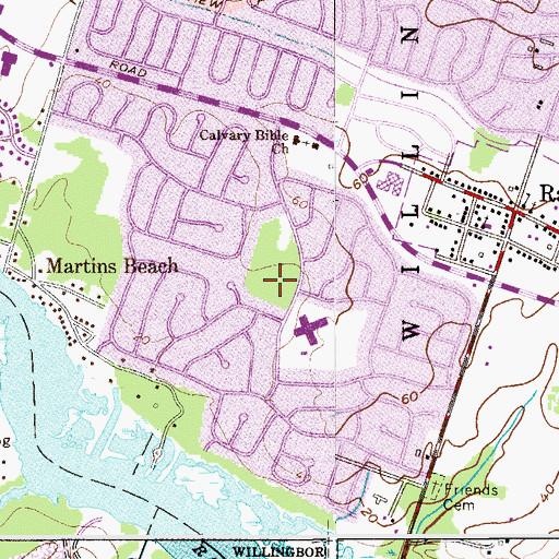 Topographic Map of Twin Hill Park, NJ