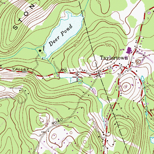 Topographic Map of Piscatells Pond, NJ