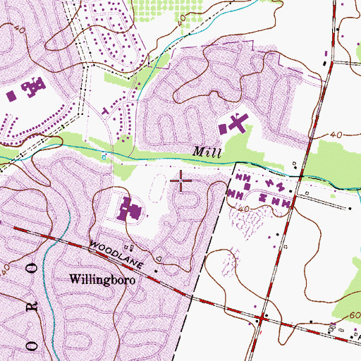 Topographic Map of Garfield Park North, NJ